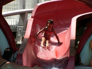Maddy on the Clown Slide at BW