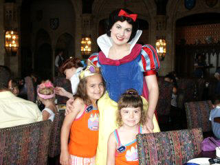 Girls with Snow White