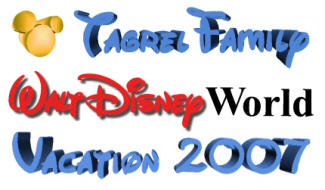 Tagrel Family Disney Vacation 2007