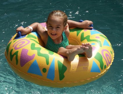 Brinn Floating around the lazy river