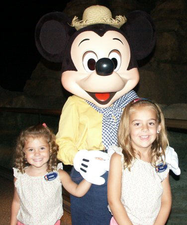 Mickey with Brinn and Maddy