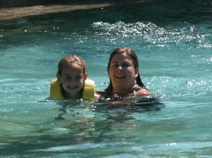 Mommy and Brinn in Stormalong Bay