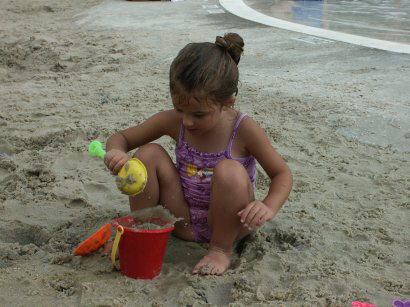 Maddy in the sand...what a surprise! :-)