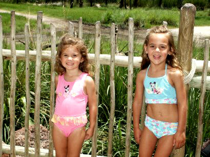 Girls while waiting for pool to open