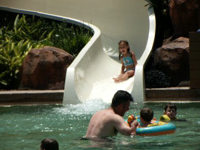 Brinn hits the slide