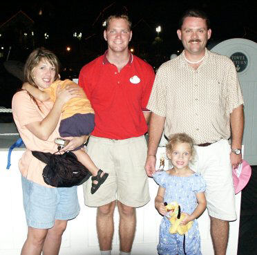 Kelli (holding Regan), Aaron the skipper, Keith and Randi