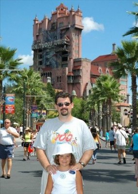Maddy and Daddy hit Tower of Terror