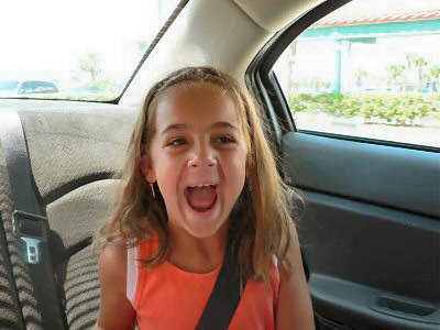 Excited when they awake and see the ship