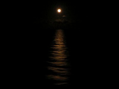 Moon off the verandah