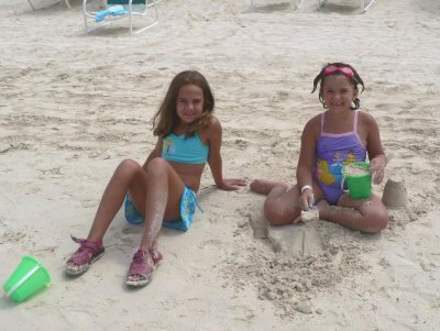 Enjoying the beach