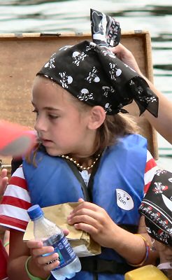 Brinn gets her haul of the treasure