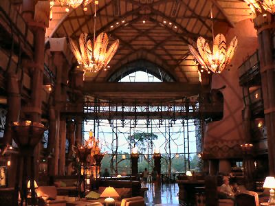 Lobby of the Animal Kingdom Lodge