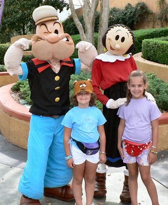 Popeye and Olive Oil (Kids didn't have a CLUE!)