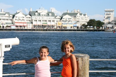 On the dock waiting for the MGM boat