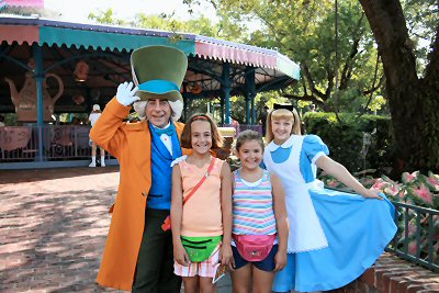 Mad Hatter, Alice and the girls