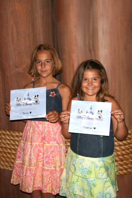 Girls get their magical moments certificates