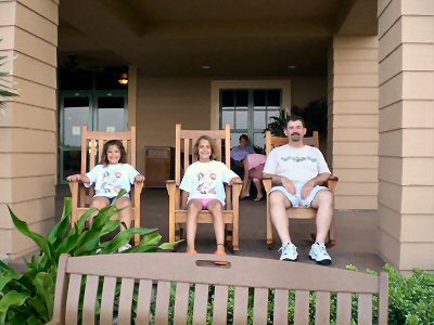 Sitting on the back porch
