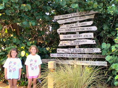 girls at the sign crossing