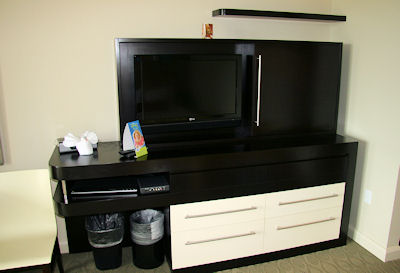TV and storage shelf