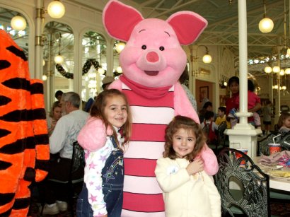 Girls with Piglet