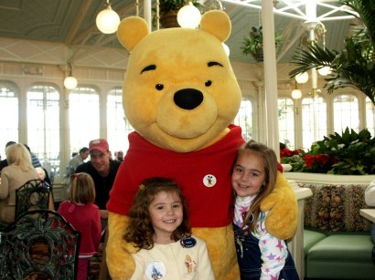 Winnie the Pooh with the girls