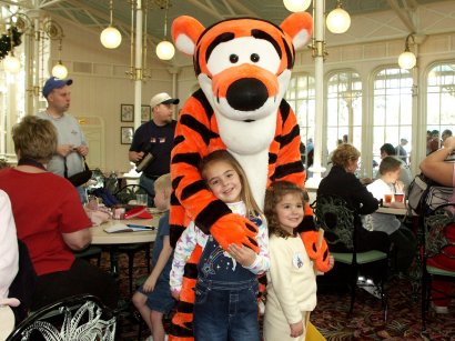 Girls with Tigger