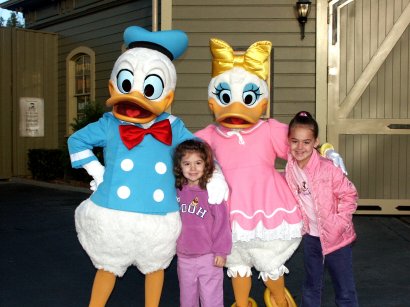 Girls with Daisy and Donald