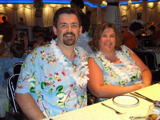 Mom and Dad at dinner