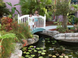 Enjoying the grounds