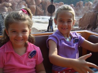 Girls enjoying Big Thunder