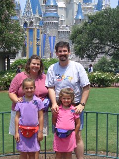 Family in front of the Castle