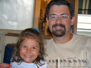 Dad and Madison at the airport