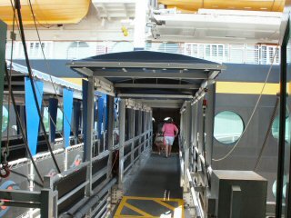 Gangplank on to the ship