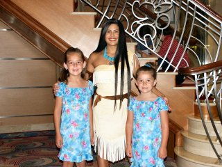 Girls with Pocahontas