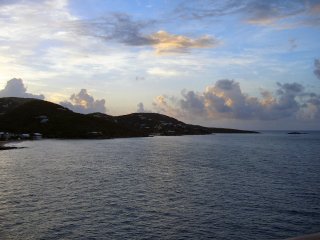 Sailing into port