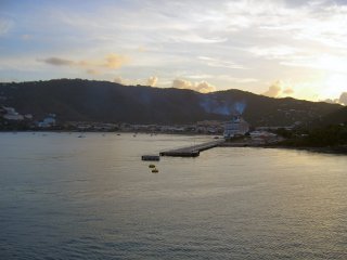 Sailing into port
