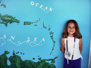 Brinn near map of caribbean