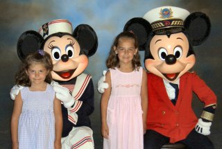 Mickey, Minnie and the girls