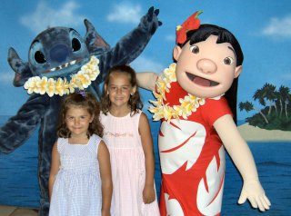 Having fun with Lilo and Stitch