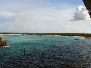 Pulling in to Castaway Cay