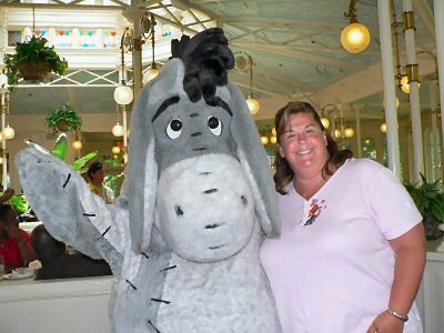Kristen and Eeyore - her favorite!