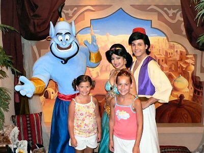 Genie, Jasmine and Aladdin