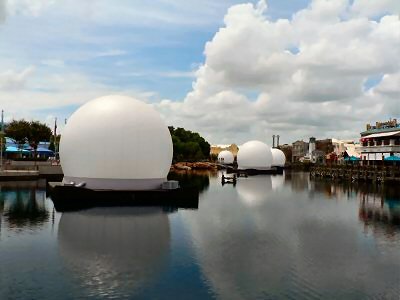 Universal 360 projection spheres