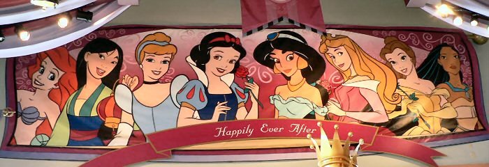 Princess Area of World of Disney Store