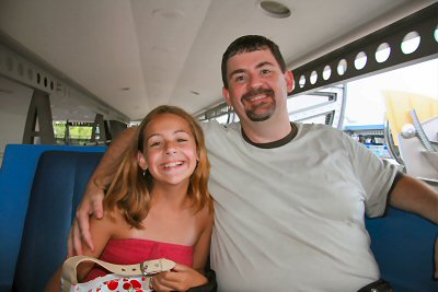 Brinn and Daddy on the Transit Authority