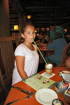Maddy and her big straw