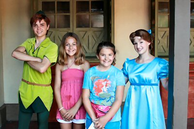 Peter Pan, Brinn, Maddy and Wendy