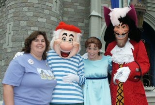 Ran into Smee, Wendy and Hook!