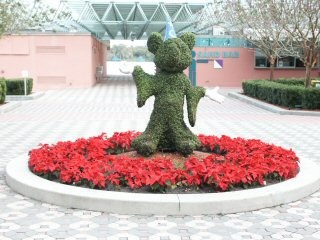 Sorcery Mickey Topiary at the Contemporary