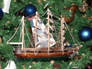 Ship on the Yacht Club Christmas Tree